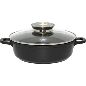 Elo 19632 Pekáč se skleněnou poklicí a aroma úchytem Alucast 32 cm, 32 cm