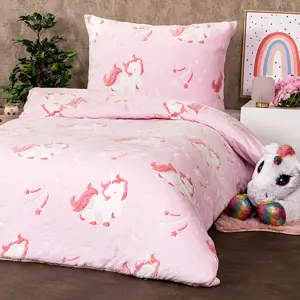 4Home Svítící povlečení mikroflanel Fairytale, 140 x 200 cm, 70 x 90 cm