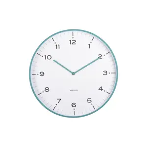 Karlsson 6011BL designové nástěnné hodiny modrá, pr. 40 cm