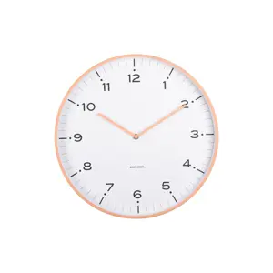 Karlsson 6011OR designové nástěnné hodiny oranžová, pr. 40 cm