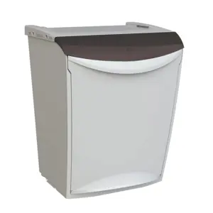 Denox Ekosystem odpadkový koš na tříděný odpad 25 l, šedý - směs