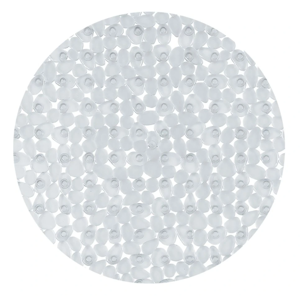 Spirella Protiskluzová kulatá podložka do sprchy RIVERSTONE, čirá, 57 cm