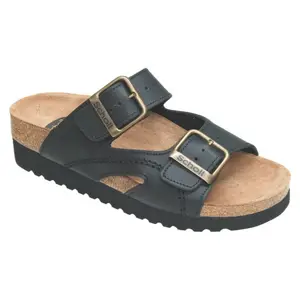 Scholl Pantofle Moldava Wedge AD černá, vel. 38, 38 EU