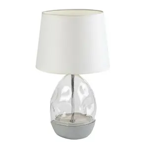 Rabalux 74227 dekorativní stolní lampa Apolonia, bílá, E27, 1x max. 40W, IP20