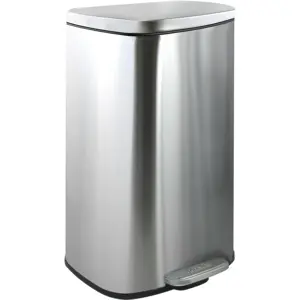 Spirella Pedálový odpadkový koš soft-close Akira  30 l, kartáčovaný nerez, 30 l