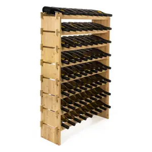 G21 Bambusový regál na víno, 72 lahví