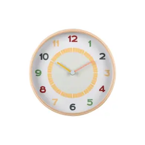 Karlsson 5962MC designové nástěnné hodiny žlutá, pr. 25 cm