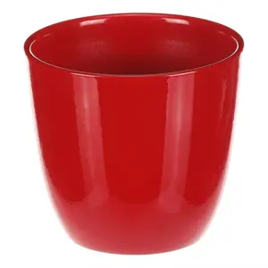 Keramický obal na květiny Terakota, pr. 10 cm, červená