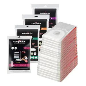 Compactor Sada vakuových úložných pytlů Aspispace Aspispace 16 ks, 4x S, 4x M, 4x L, 4x XL Aspispace 16 ks, 4x S + 4x M + 4x L + 4x XL