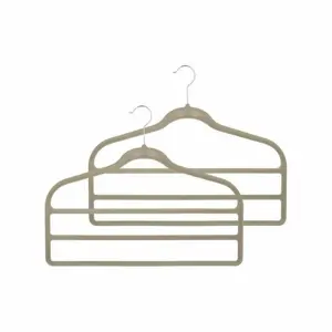 Compactor Sada 2 ks ramínek na kalhoty Compactor Velvet, potažené sametem, protiskluzové, 45 x 37 cm