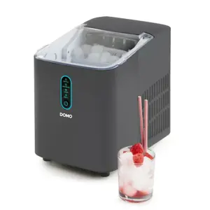 DOMO DO1132IB kompresorový výrobník ledu, šedá