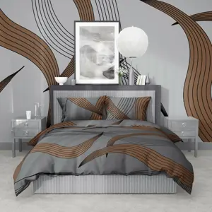 Stanex Bavlněné povlečení Gold Ribbon, 140 x 220 cm, 70 x 90 cm