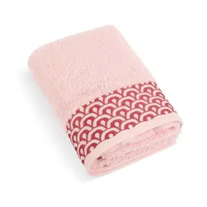 Bellatex Froté ručník Krajka růžová, 50 x 100 cm