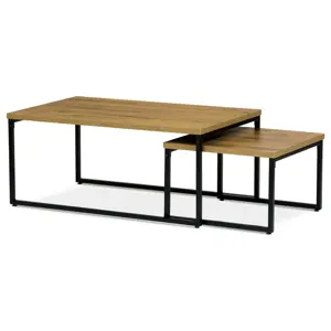 Sada konferenčních stolů v dekoru divoký dub 2 ks