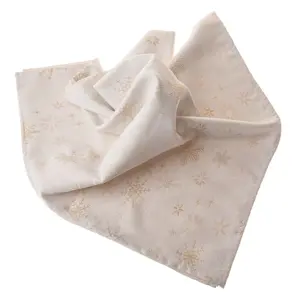 Vánoční Ubrus voděodolný Vločky mix, 140 x 140 cm