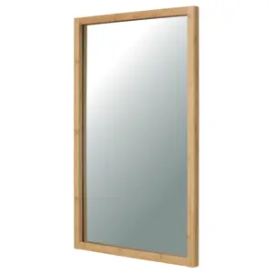 Nástěnné zrcadlo B044 NAT, bambus, L