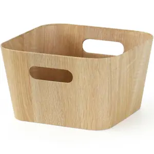 Kitchisimo Sada 2 úložných košíků 27 × 27 × 16 cm, přírodní, M