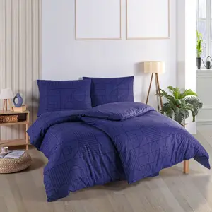 BedTex Bavlněné povlečení Geo Future Dusk modrá, 140 x 220 cm, 70 x 90 cm, 140 x 220 cm, 70 x 90 cm
