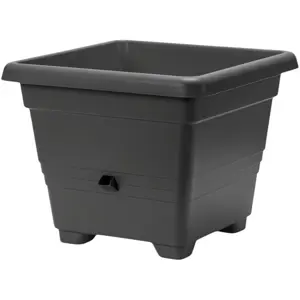 Plastia Samozavlažovací květináč Bergamot, antracit, 60 x 60, 60 x 60 cm