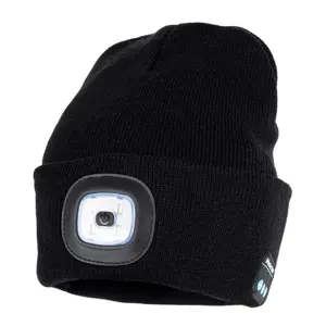 4Home Hudební čepice s čelovkou Lumos