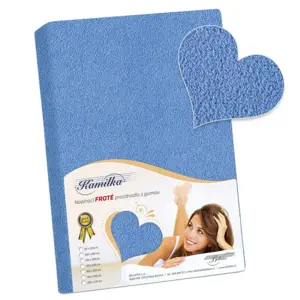 Bellatex Froté prostěradlo modrá, 120 x 200 cm