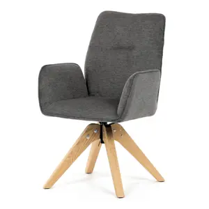 Jídelní židle DCH-C2148 GREY2 s voděodolnou látkou