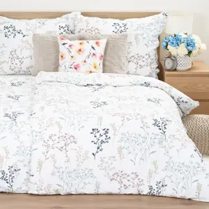 4Home Krepové povlečení Pastel Garden, 140 x 200 cm, 70 x 90 cm