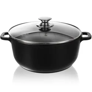 Orion Hrnec GRANDE pr. 28 cm, skleněná poklice , 7 l