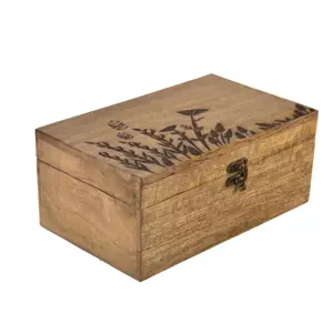 InDecor Box z mangového dřeva Louka, 26 x 16 x 11 cm, L
