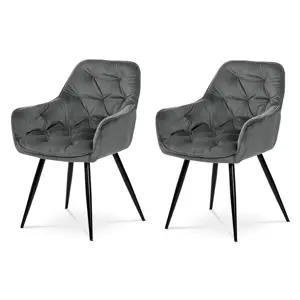 Sada jídelních židlí DCH-421 GREY4, 2 ks