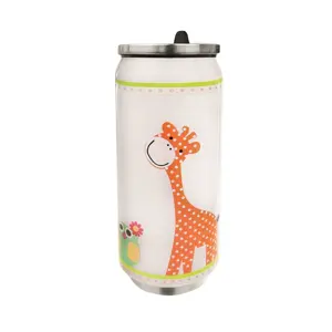 Termoska-plechovka ner. 0,4 l ŽIRAFA
