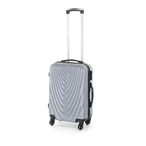 Pretty UP Cestovní skořepinový kufr ABS07 S, šedá