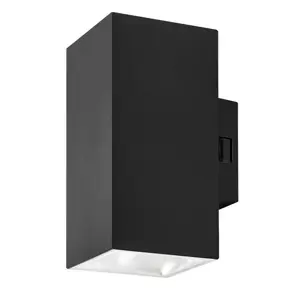 Rabalux 77157 venkovní nástěnné LED svítidlo Urfa, 18W, IP65, černá, 16 cm