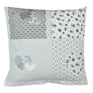 Bellatex Povlak na polštářek Srdce patchwork, 40 x 60 cm