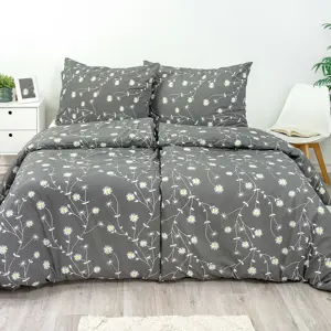 Stanex Krepové povlečení Kopretiny, 140 x 200 cm, 70 x 90 cm