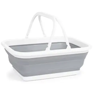 4Home Skládací silikonový nákupní košík Clean