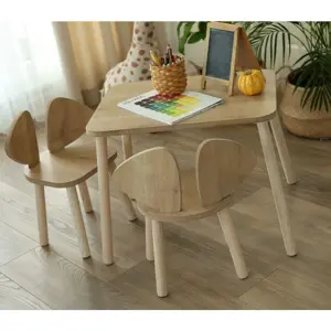 Dětská sada stolečku a židliček 2 ks Mickey Two Chair Set - Brown